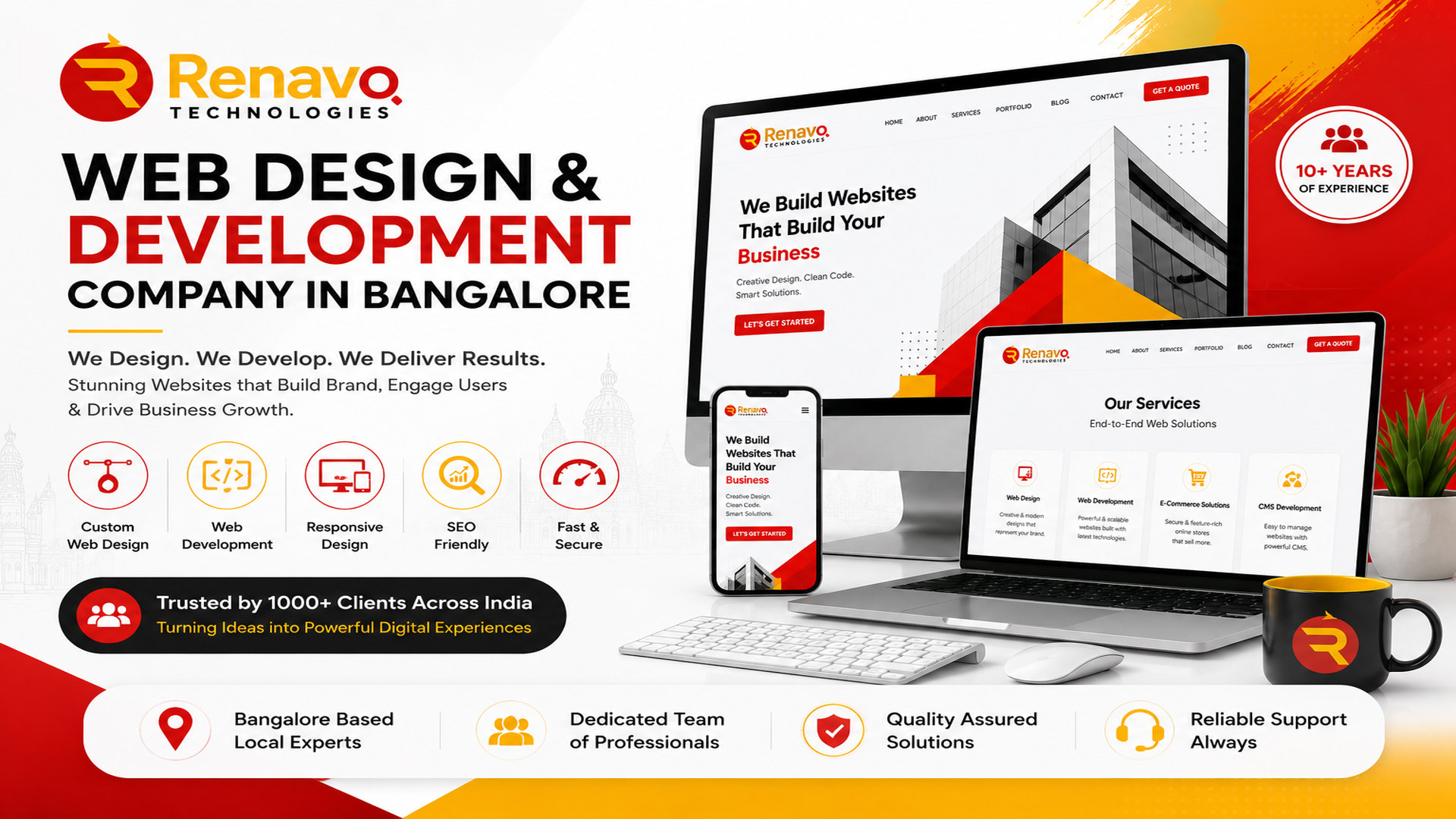 Web Design and Development on Laptop